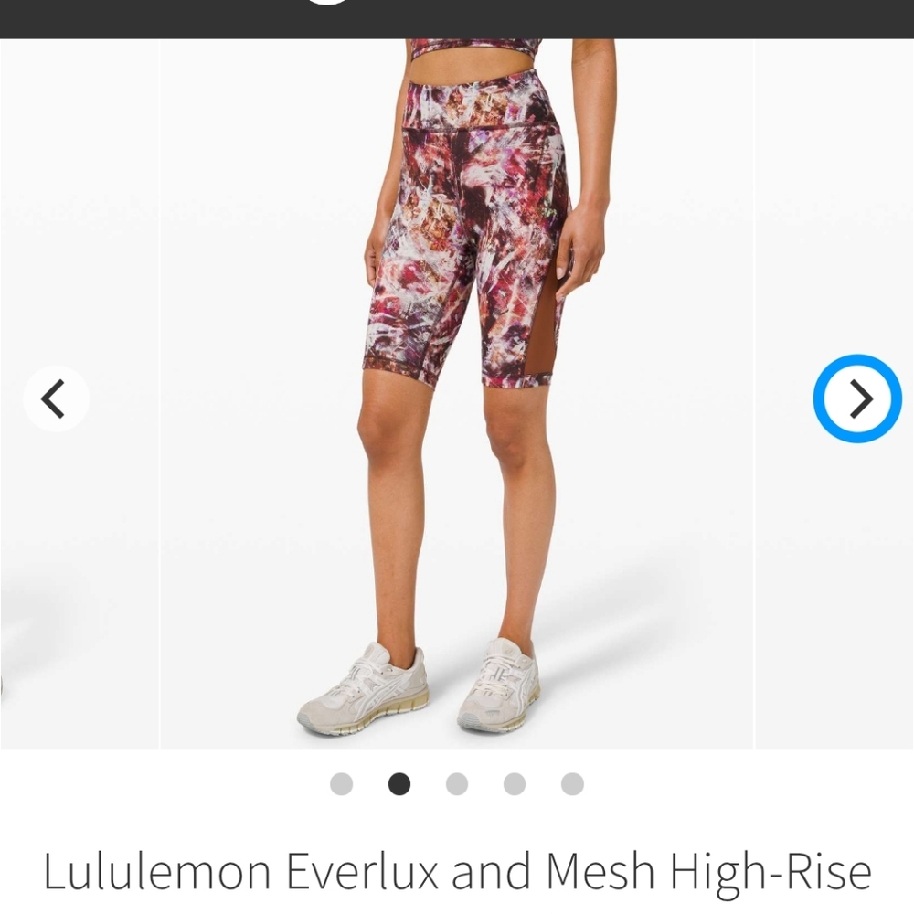 Lululemon Everlux & Mesh 10" HR Shorts Size 10 In Urbanicity & Terracotta